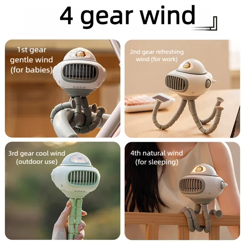 Ventilateur portable pour poussette bébé