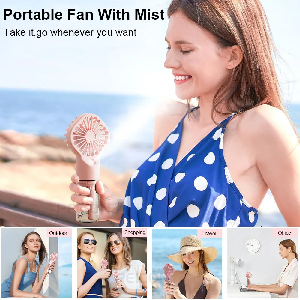 Ventilateur portable avec brumisation