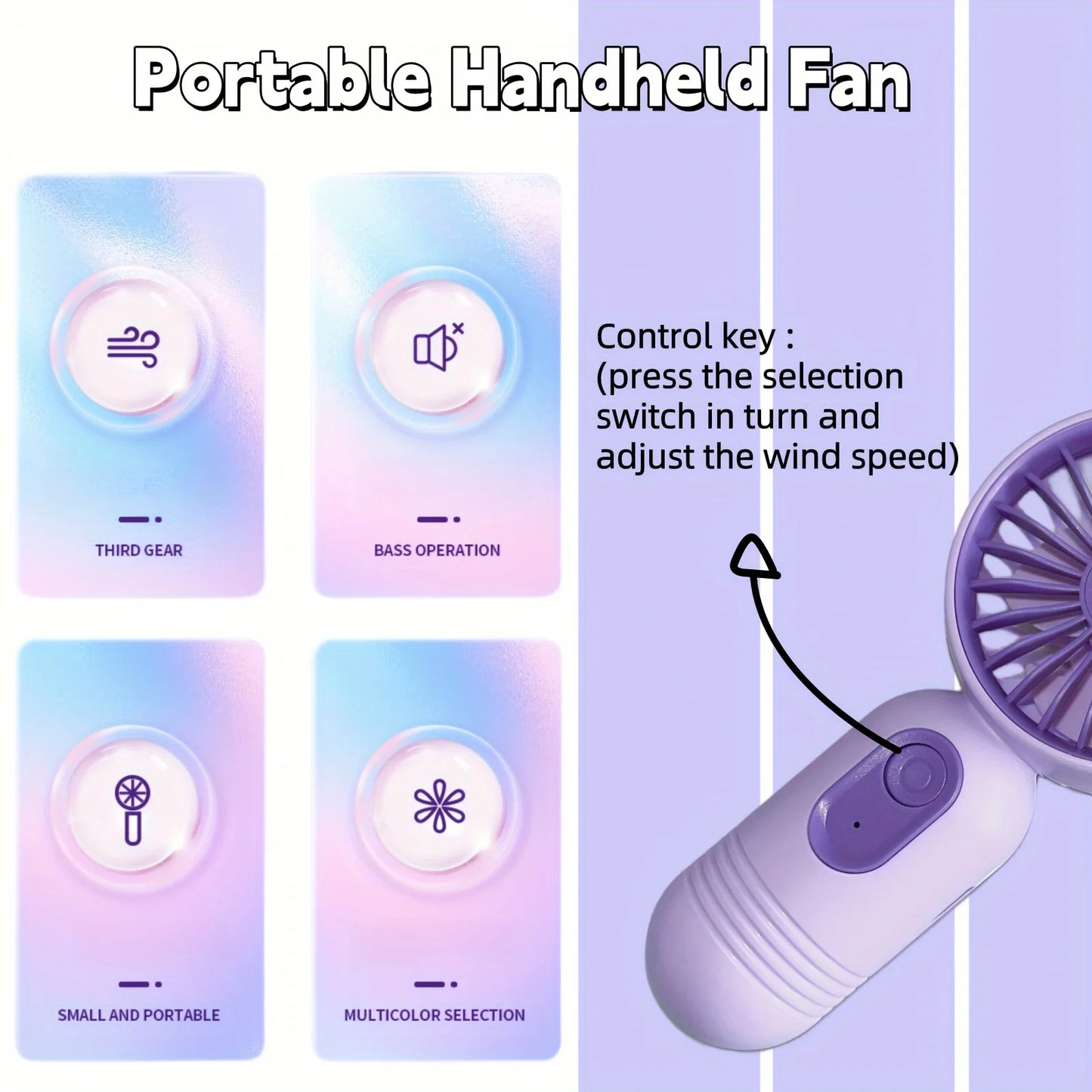 Mini ventilateur portable rechargeable