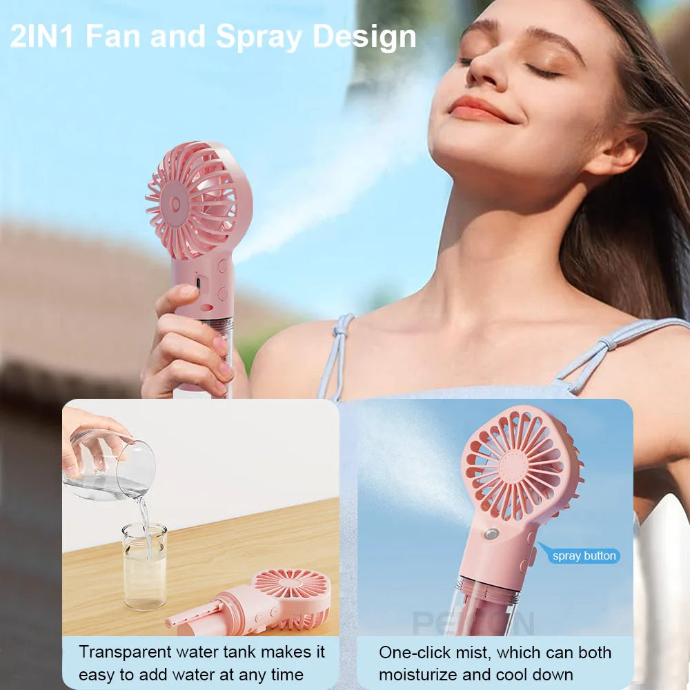 Ventilateur portable avec brumisation